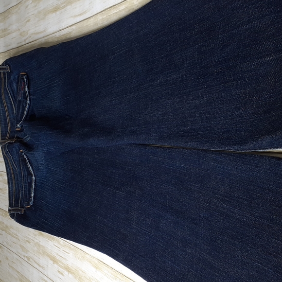 🇺🇸 Blue Cult Bootcut Blue Jeans No Pockets Snap Closure Size 28 - Picture 10 of 16